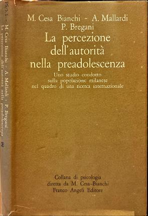 La percezione dell' autorità nella preadolescenza.