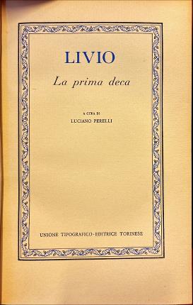 La prima deca. Livio.