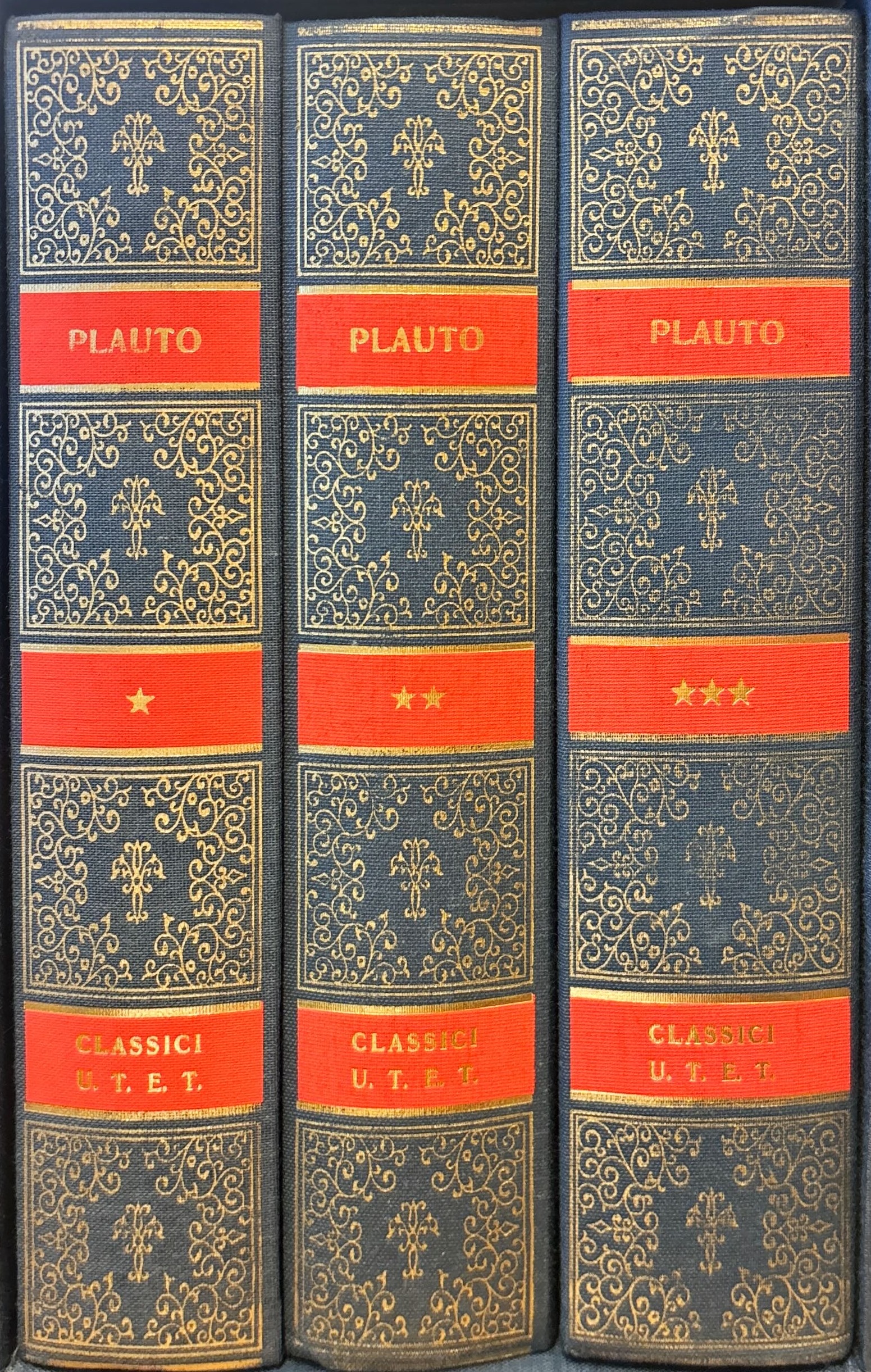 Le commedie. Plauto. Tre volumi.
