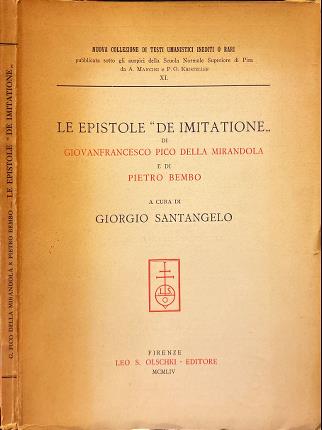 Le epistole de imitatione di Giovanfrancesco Pico Della Mirandola e …