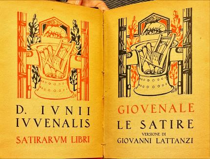 Le Satire versione di Giovanni Lattanzi. Giovenale.