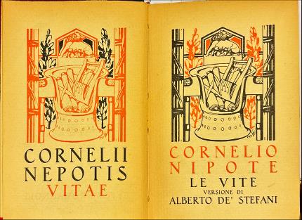 Le vite versione di Alberto De'Srefani. Cornelio Nipote.