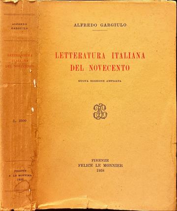 Letteratura italiana del Novecento.