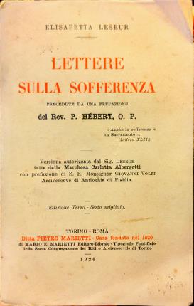 Lettere sulla sofferenza.