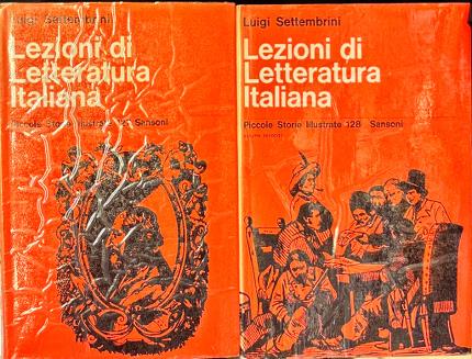 Lezioni di Letteratura Italiana. Due volumi.