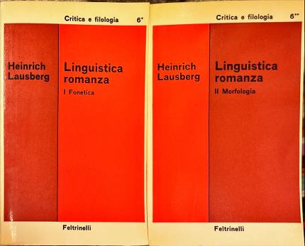 Linguistica romanza. Due volumi.