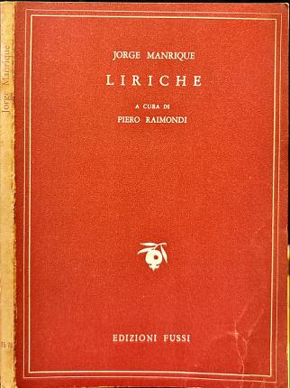 Liriche. Manrique.