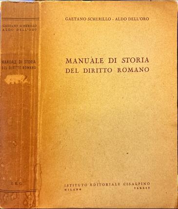 Manuale di storia del diritto romano.