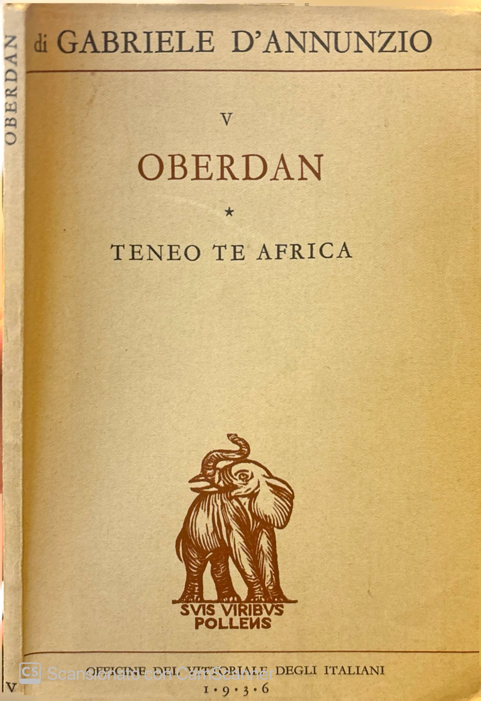 Oberdan. Teneo te Africa.