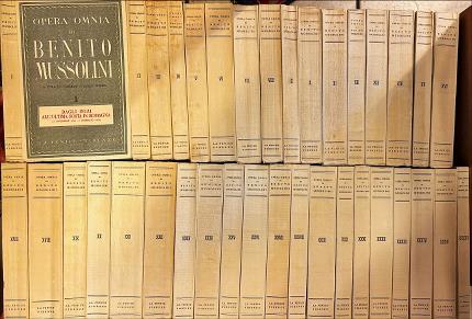 Opera Omnia di Benito Mussolini.