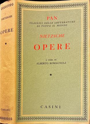 Opere. Nietzsche.