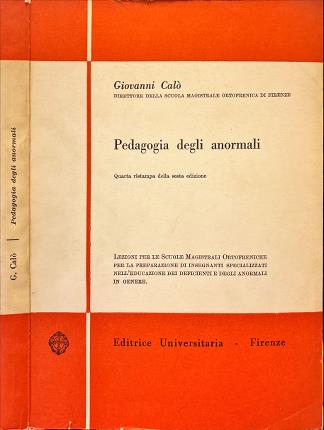 Pedagogia degli anormali.