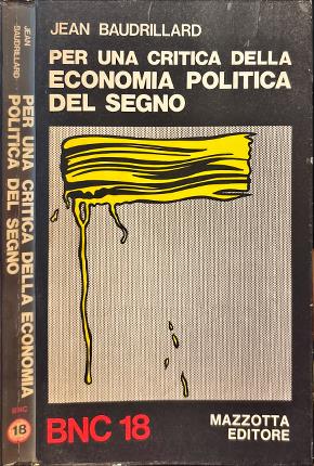 Per una critica della economia politica del segno.