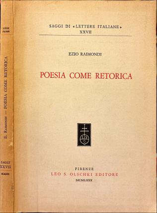 Poesia come retorica.