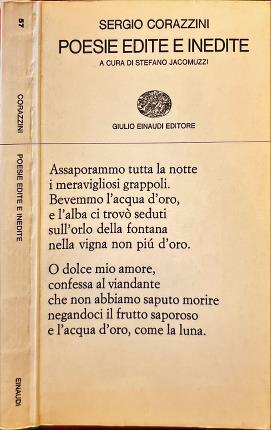 Poesie edite e inedite. Sergio Corazzini.