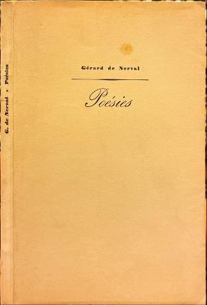 Poésies. De Nerval.