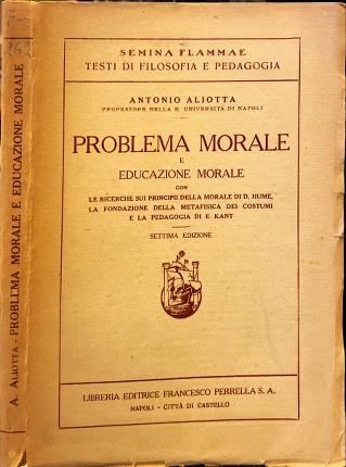 Problema morale e educazione morale.