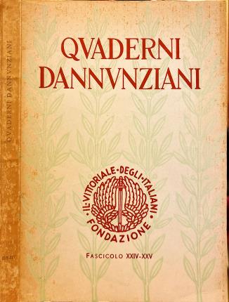 Quaderni Dannunziani XXIV-XXV.