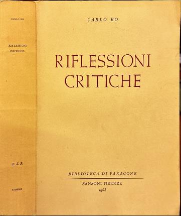 Riflessioni critiche.