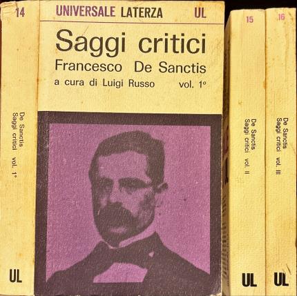 Saggl critici. Tre volumi.