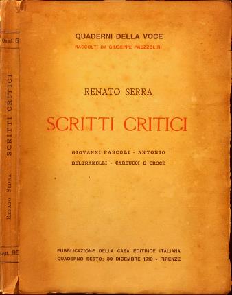 Scritti critici.