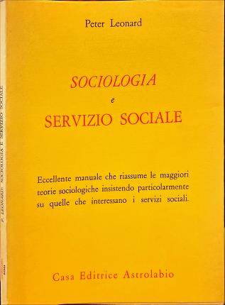 Sociologia e servizio sociale.