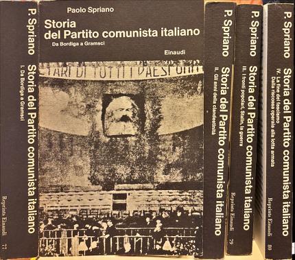 Storia del Partito comunista italiano. Quattro volumi.