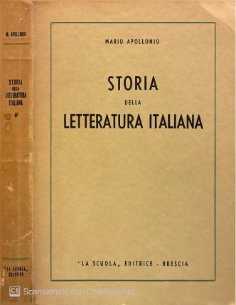 Storia della letteratura italiana.