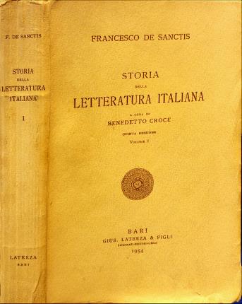 Storia della letteratura italiana. Volume I.