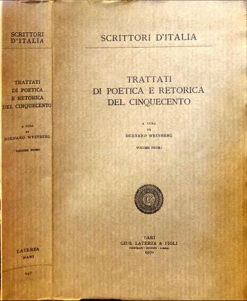 Trattati di poetica e retorica del cinquecento.