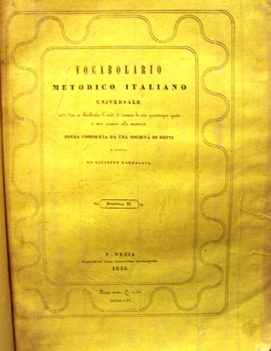 Vocabolario metodico italiano universale.