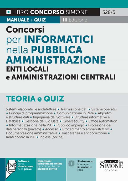 328/5 - CONCORSI PER INFORMATICI NELLA PUBBLICA AMMINISTRAZIONE ENTI LOCALI …