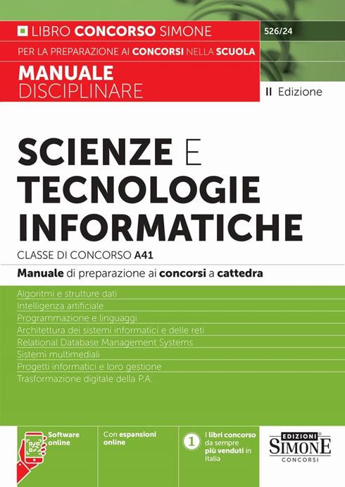 526/24 SCIENZE E TECNOLOGIE INFORMATICHE - CLASSE DI CONCORSO A41 …