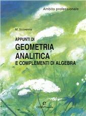 APPUNTI DI GEOMETRIA ANALITICA E COMPLEMENTI DI ALGEBRA - AMBITO …