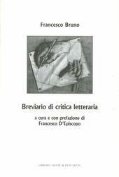 BREVIARIO DI CRITICA LETTERARIA