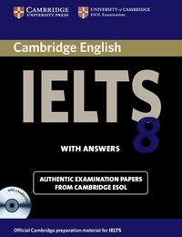 CAMBRIDGE IELTS 8 WITH ANSWERS WITH 2 AUDIO CD
