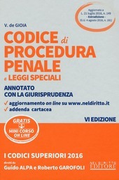 CODICE DI PROCEDURA PENALE E LEGGI SPECIALI ANNOTATO CON LA …