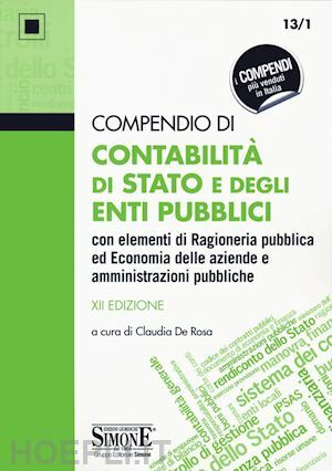 COMPENDIO DI CONTABILITA' DI STATO E DEGLI ENTI PUBBLICI CON …