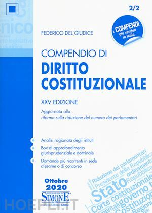 COMPENDIO DI DIRITTO COSTITUZIONALE CD. 2/2 ED. 2017