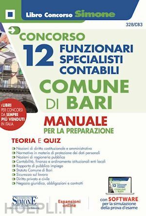 CONCORSO 12 FUNZIONARI SPECIALISTI CONTABILI COMUNE DI BARI. MANUALE PER …