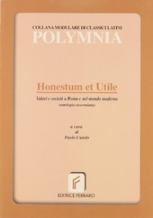 HONESTUM ET UTILE VALORI E SOCIETA' A ROMA E NEL …