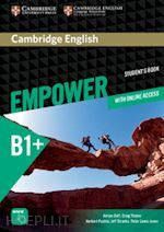 EMPOWER B1+ INTERMEDIATE. STUDENTÂ’S BOOK WITH ONLINE ASSESSMENT AND PRACTICE, …