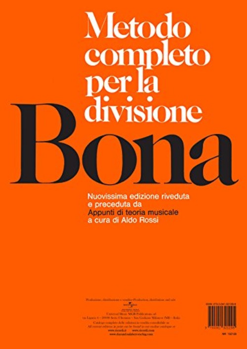 BONA METODO COMPLETO PER LA DIVISIONE