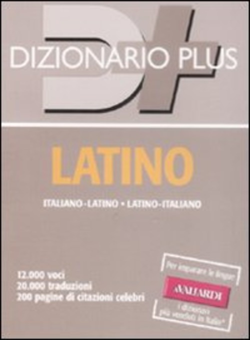 DIZIONARIO LATINO. ITALIANO-LATINO, LATINO-ITALIANO