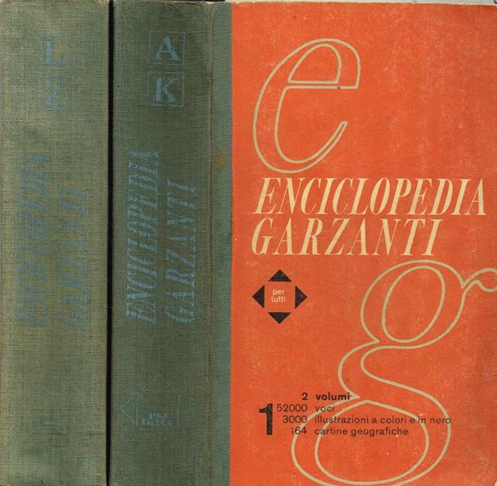 ENCICLOPEDIA GARZANTI 2VOLL. I-A-K. II-L-Z