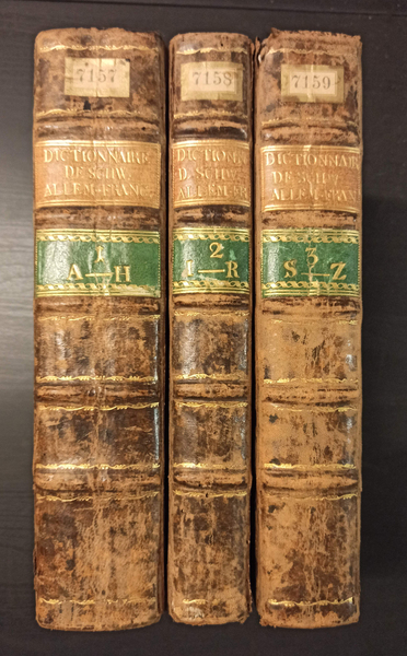Nouveau Dictionnaire de la langue francoise et allemande 3 Bände.