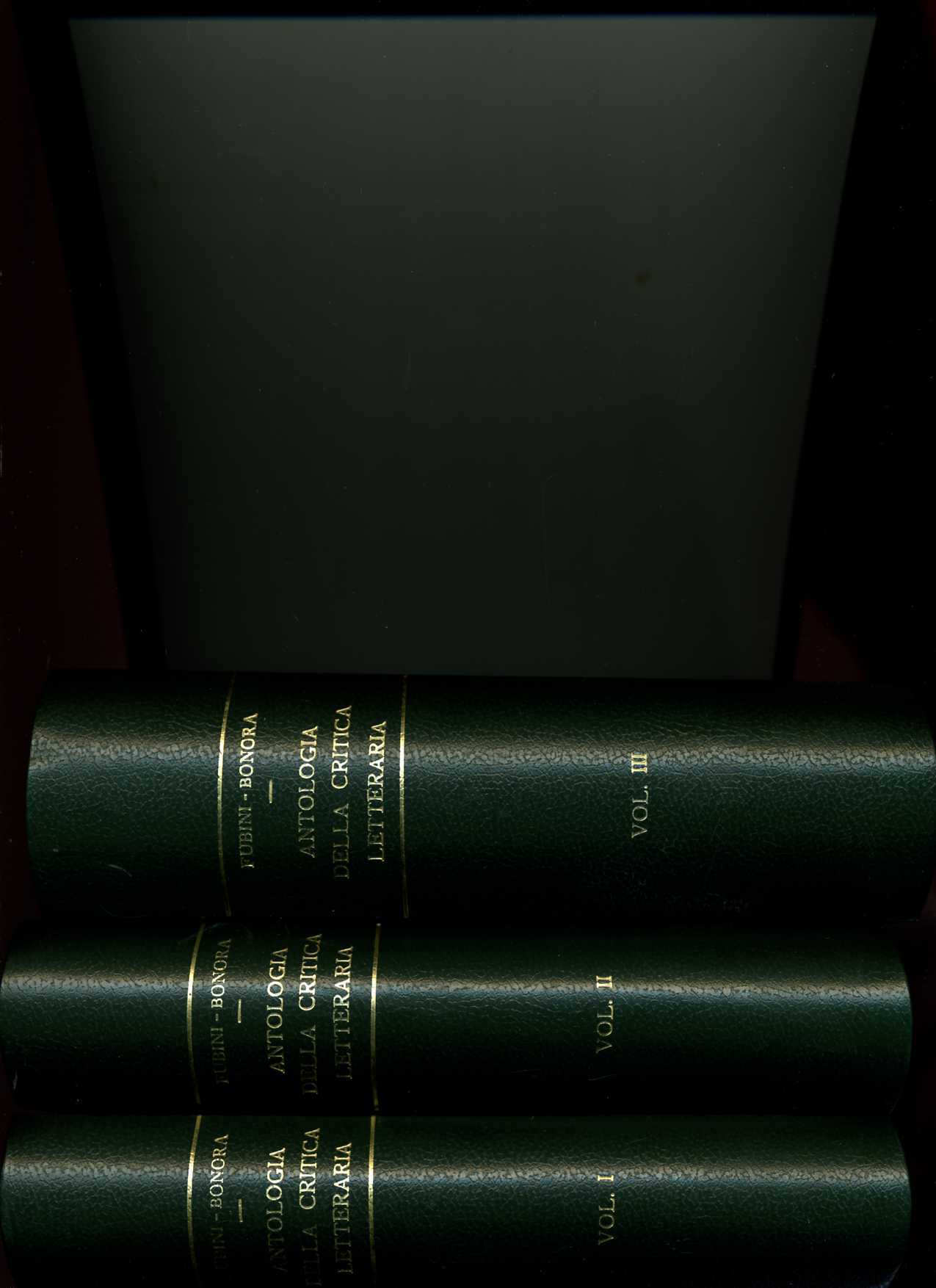 Antologia della critica letteraria. I Dalle origini alla fine del …