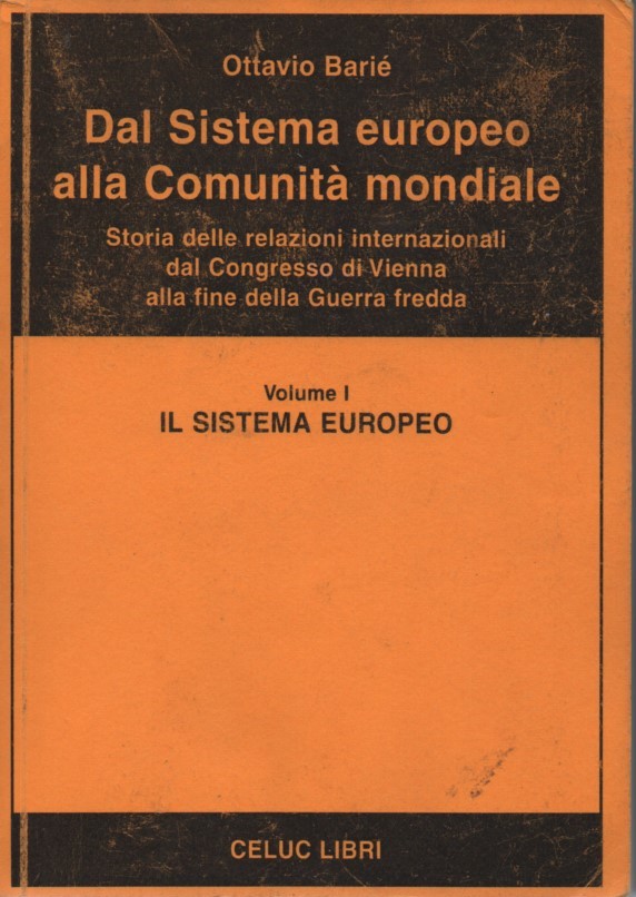 dal sistema europeo alla comunità mondiale 3 voll