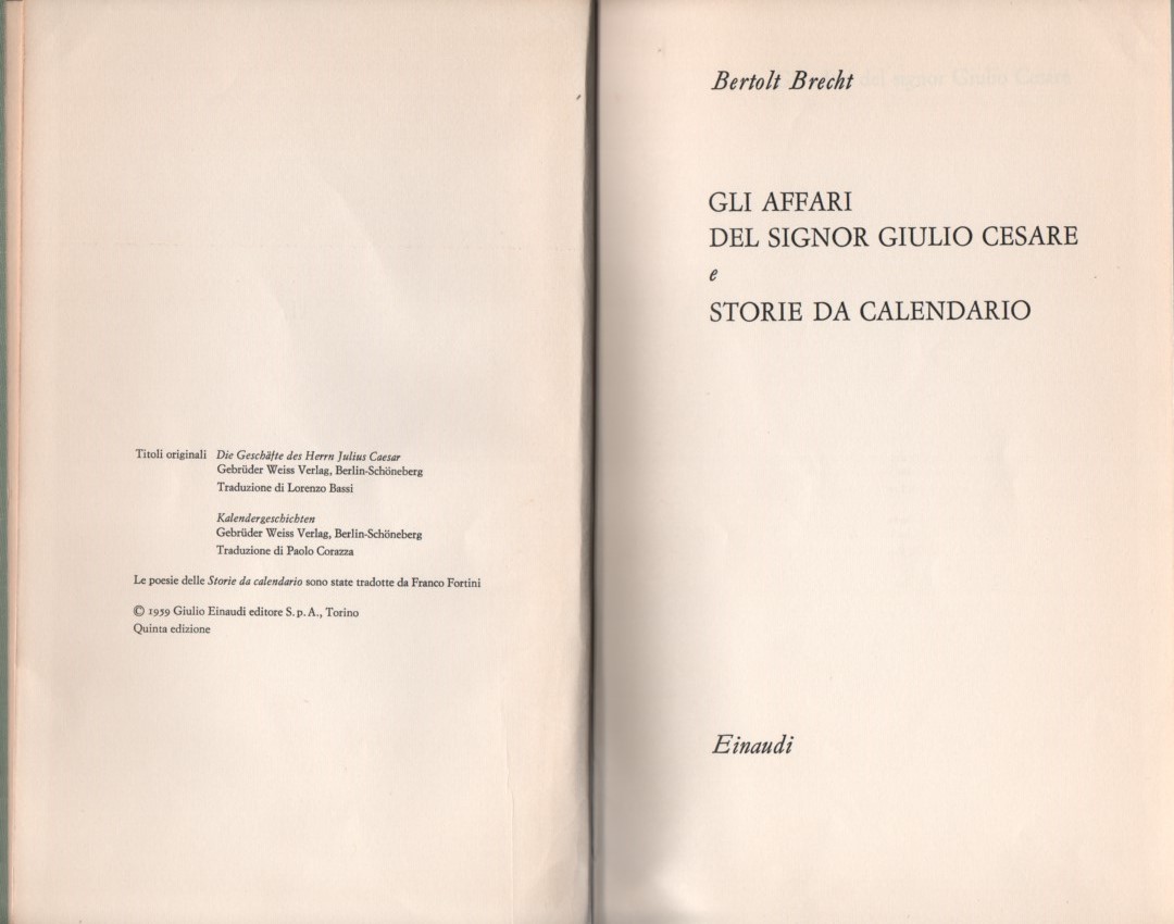 Gli affari del signor Giulio Cesare