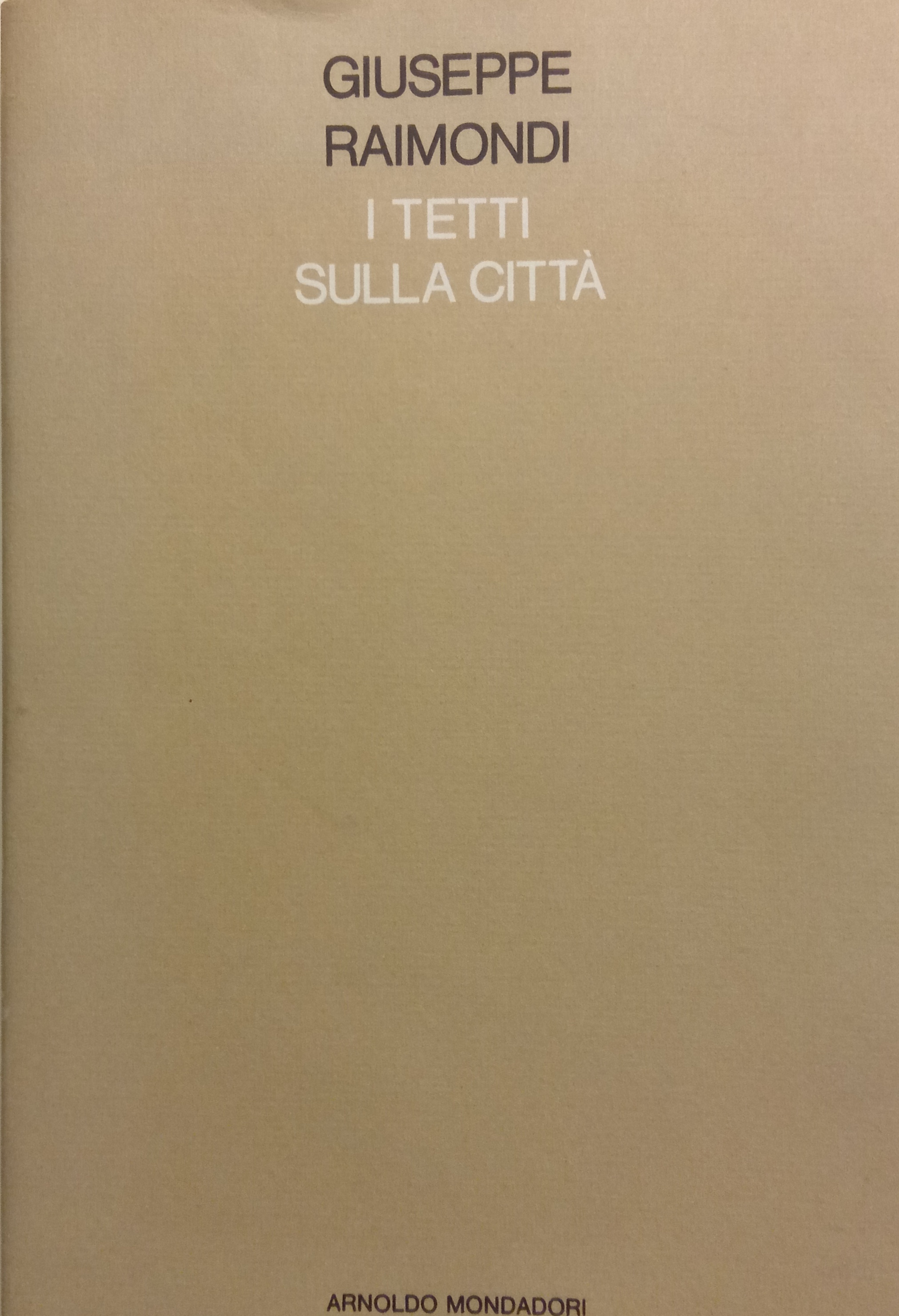 I tetti sulla città Giuseppe Raimondi